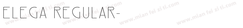 Elega Regular字体转换